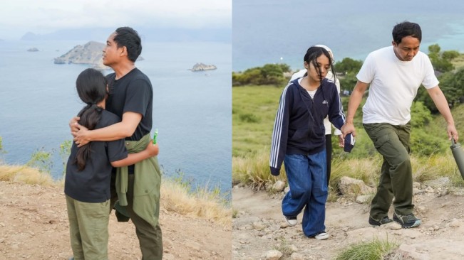 Foto kolase Raja Juli Antoni bersama anak. [Instagram @rajaantoni]